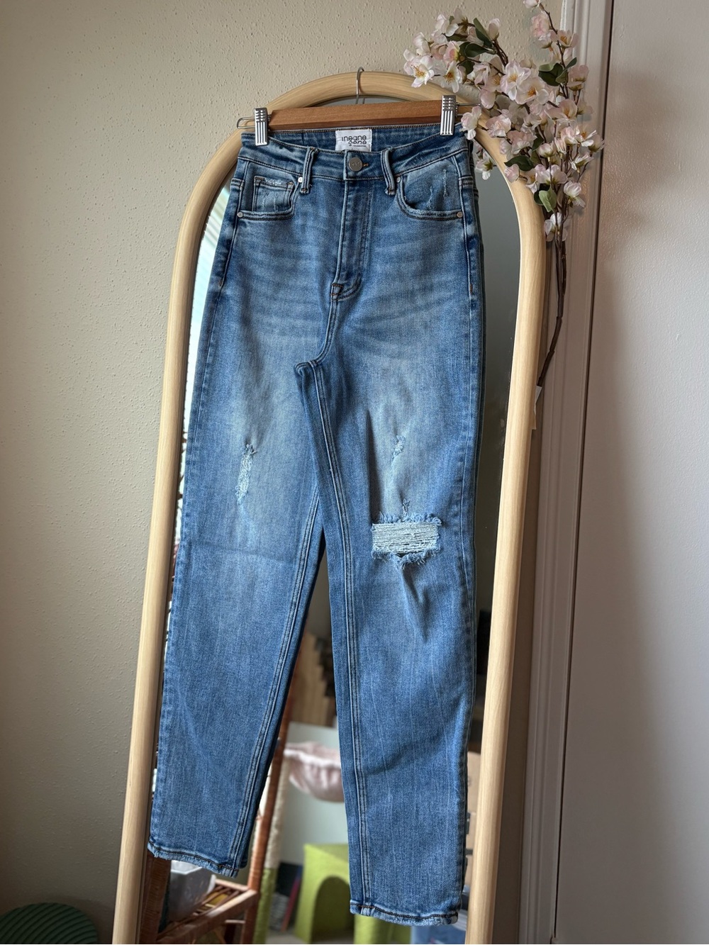Insane Gene High-Rise Distressed Blue Women’s Jeans